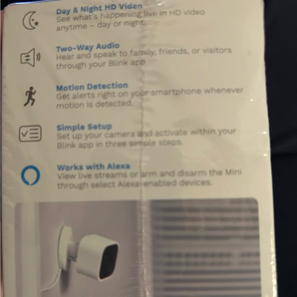 Amazon Blink Mini Indoor Plug-In HD Smart Security Camera - White - Picture 2 of 6